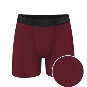 Shinesty The Sommelier Ball Hammock® Pouch Boxer With Fly Burgundy Medium NWT